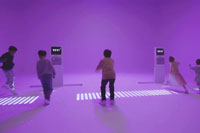 Kids group playing DIDIM smart digital playground